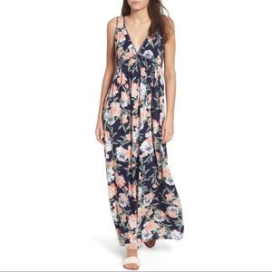 Band of Gypsies blue floral maxi! Size Large. Never worn, but no tag.